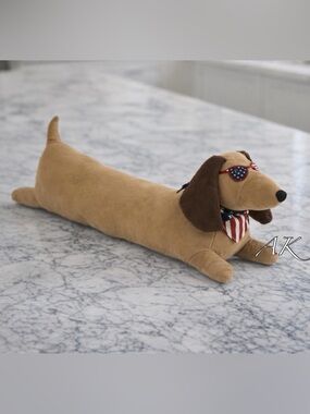 Dachshund Patriotic Pillow 🐾 Doxie Wiener